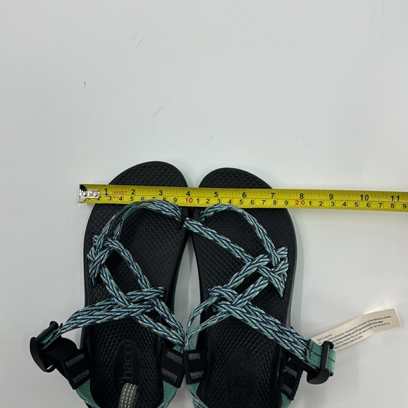 CHACO Girl’s Tribal Blue and Green Print Sandals Size 2 NWT - Picture 11 of 16